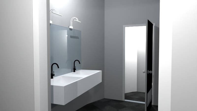 łazienka w obiekcie usługowym