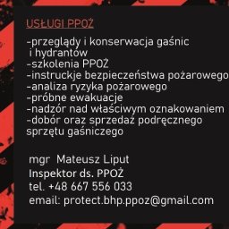 BHP, ppoż, bezpieczeństwo Zgłobień 3