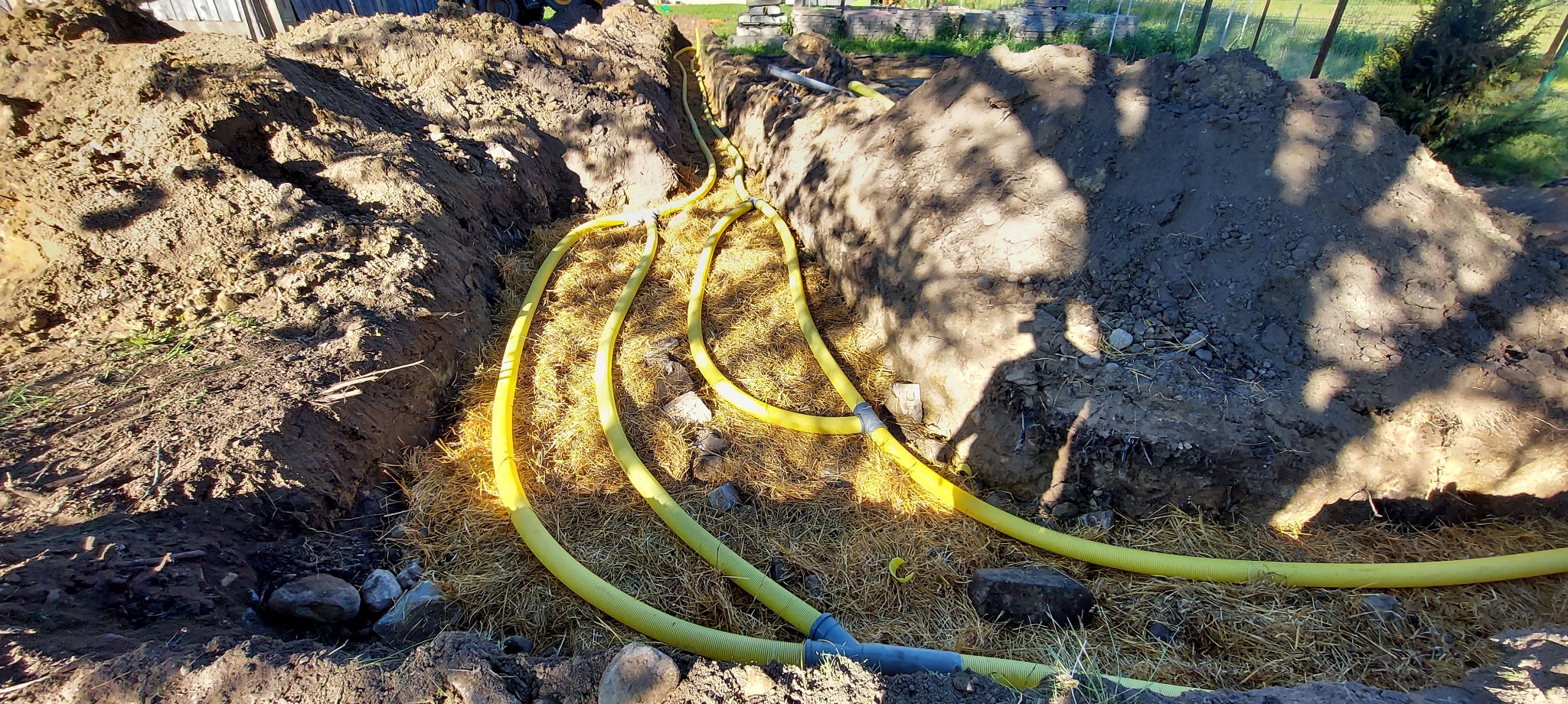 Dreny rozsączające.