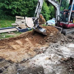 Usługi mini koparką wywrotką zagęszczarką