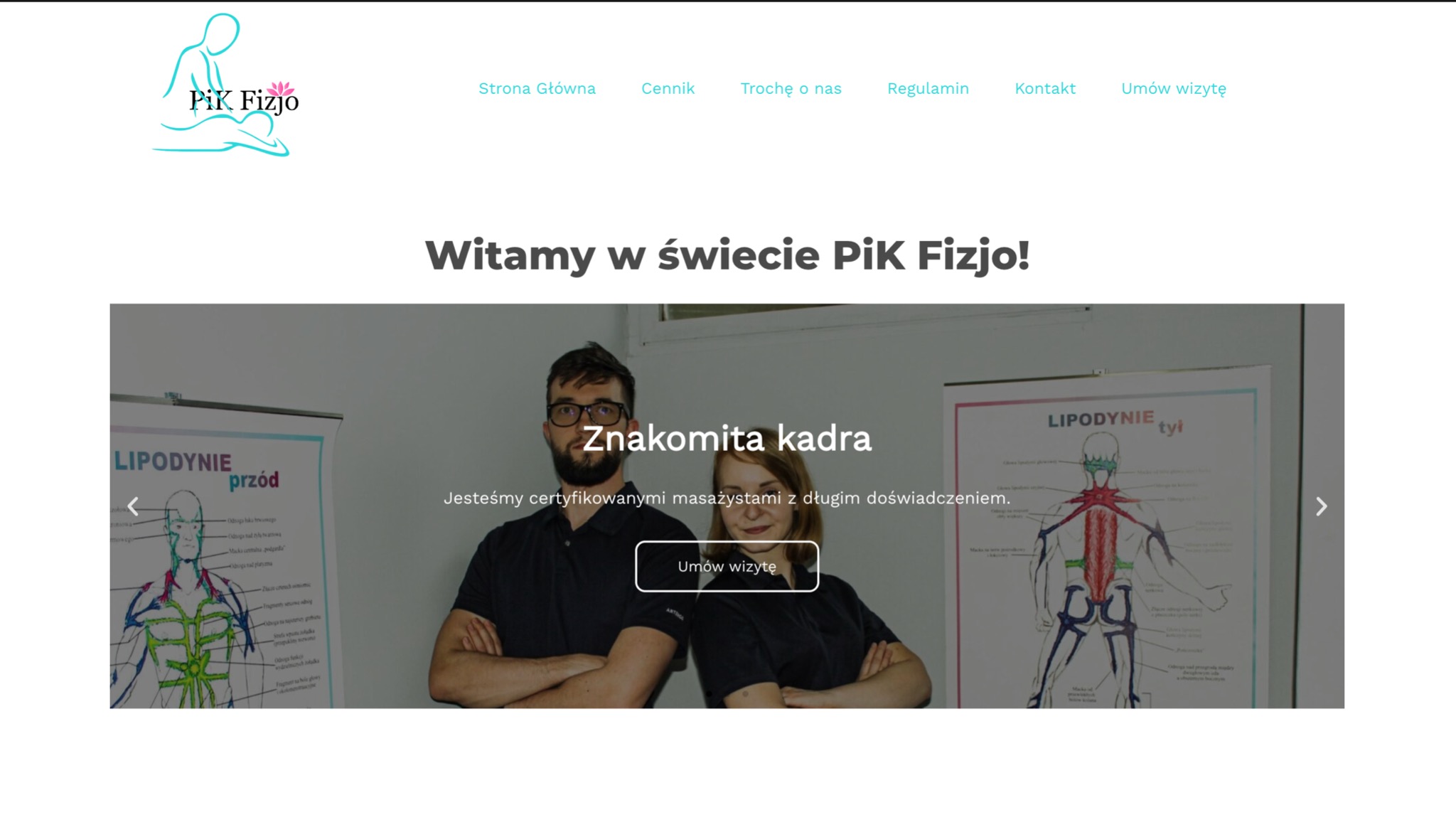 przykładowa realizacja strony dla klienta