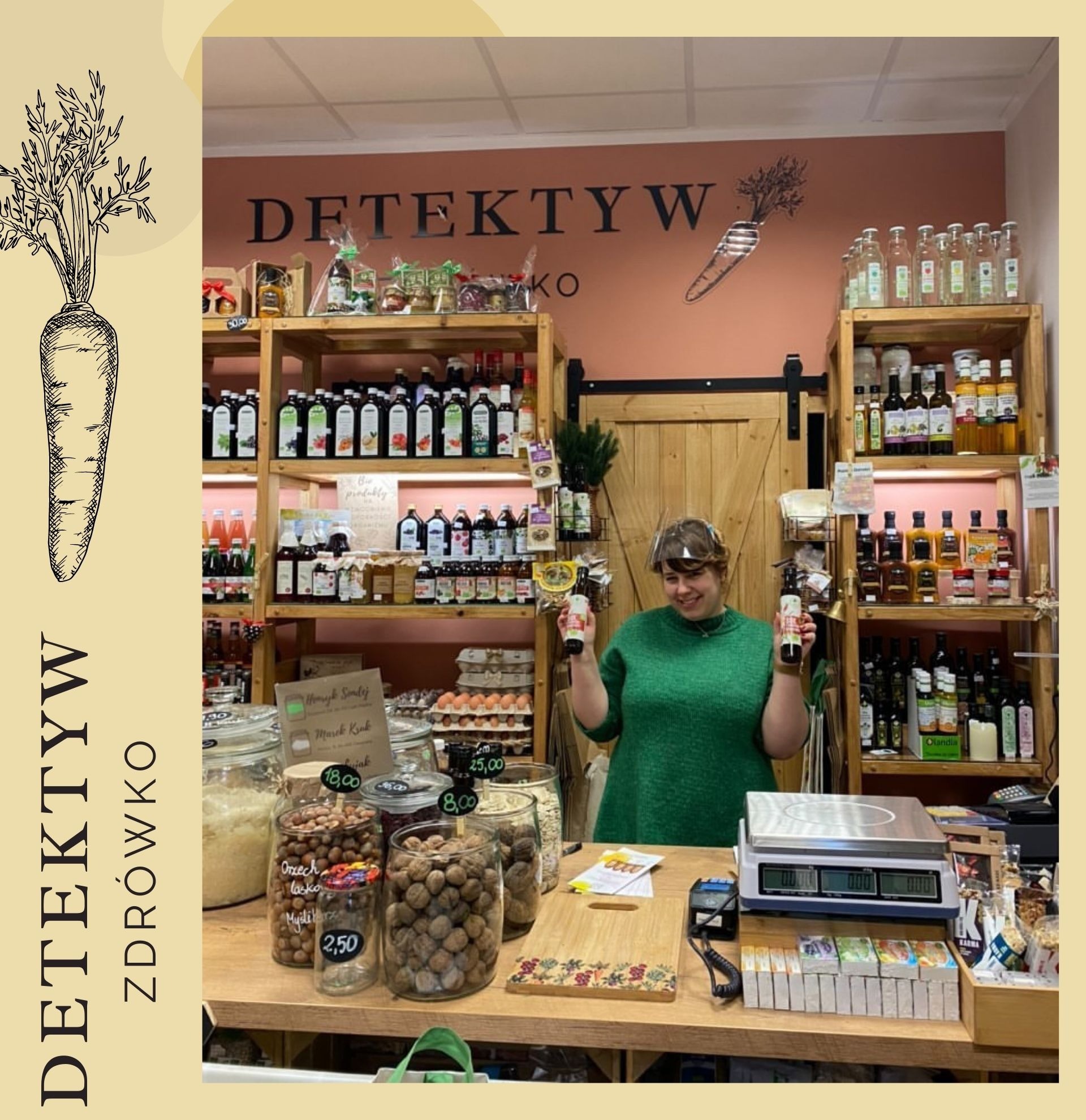 Sklep ze zdrową żywnością Detektyw Zdrówko - włascicielka