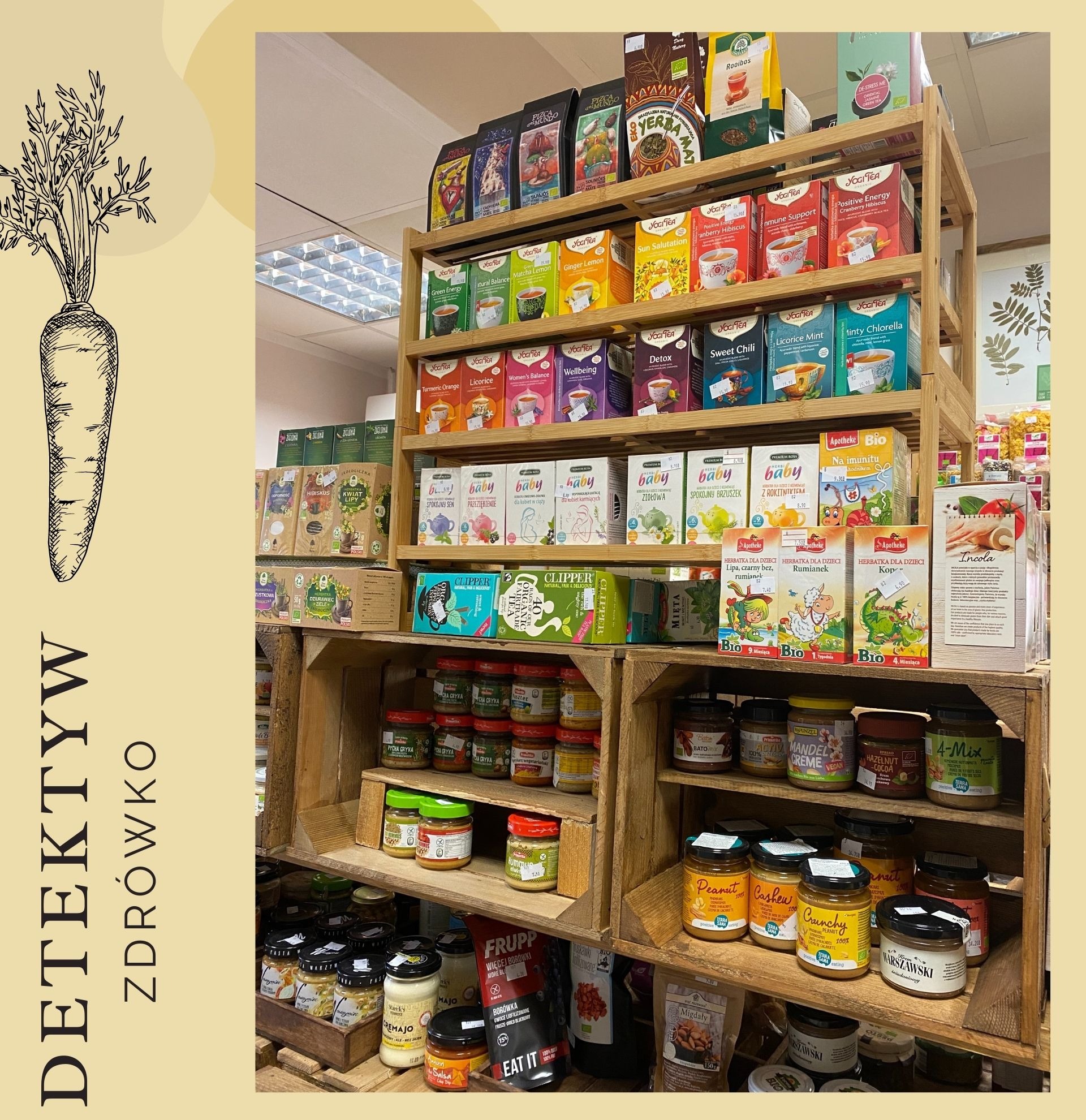 Sklep ze zdrową żywnością Detektyw Zdrówko - bio herbaty