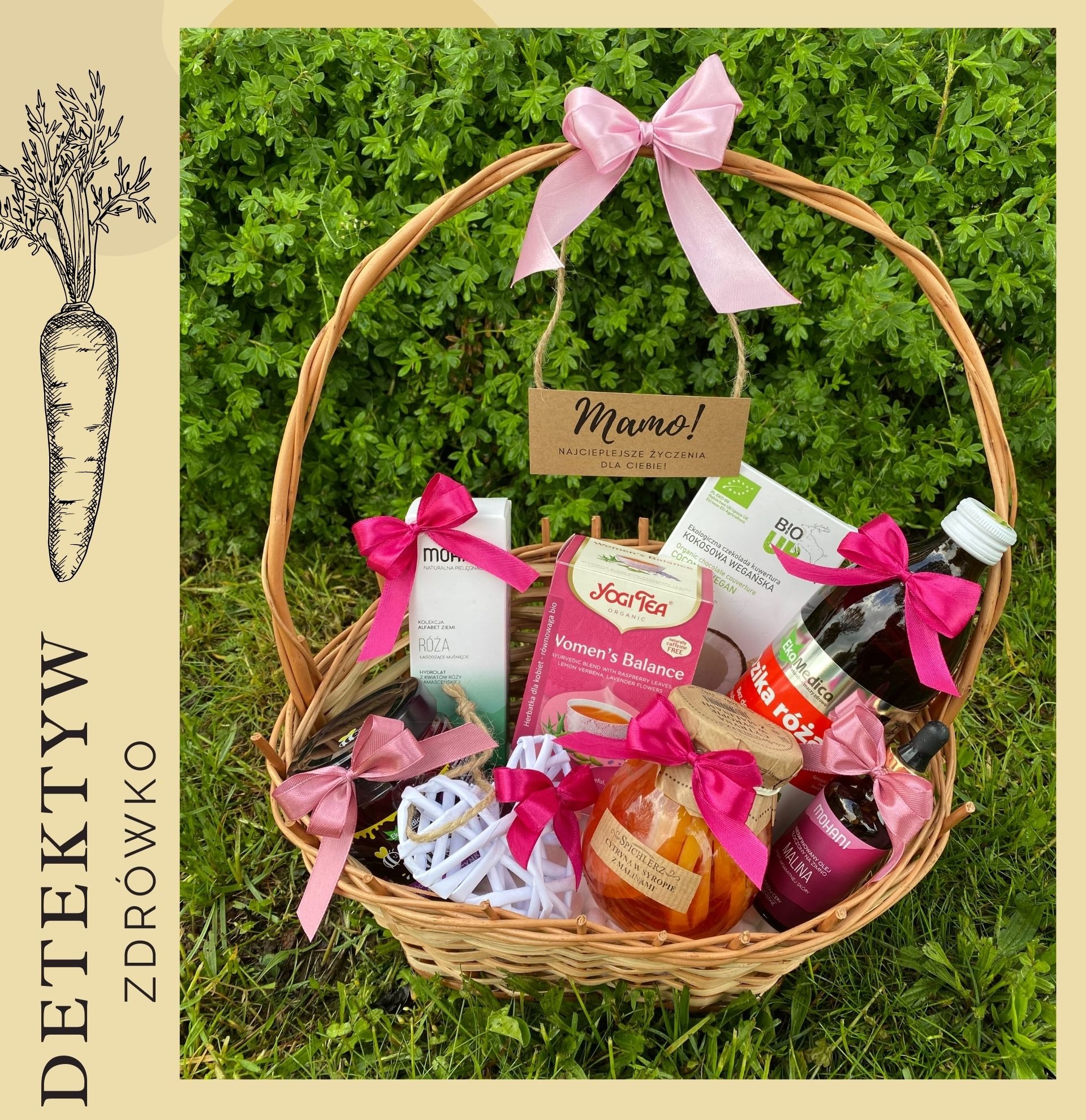 Sklep ze zdrową żywnością Detektyw Zdrówko - kosze prezentowe