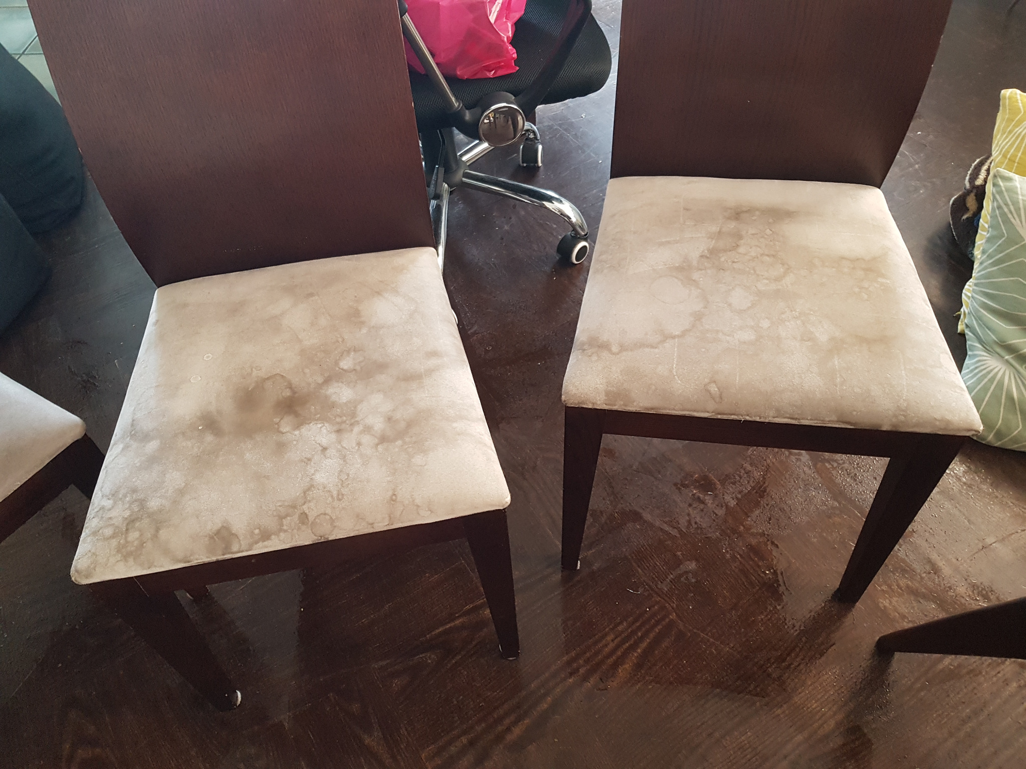 Krzesełka przed i po