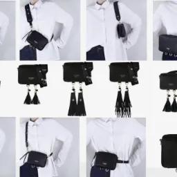 Skórzana torebka listonoszka Make Yourself - model BABY CUBE.