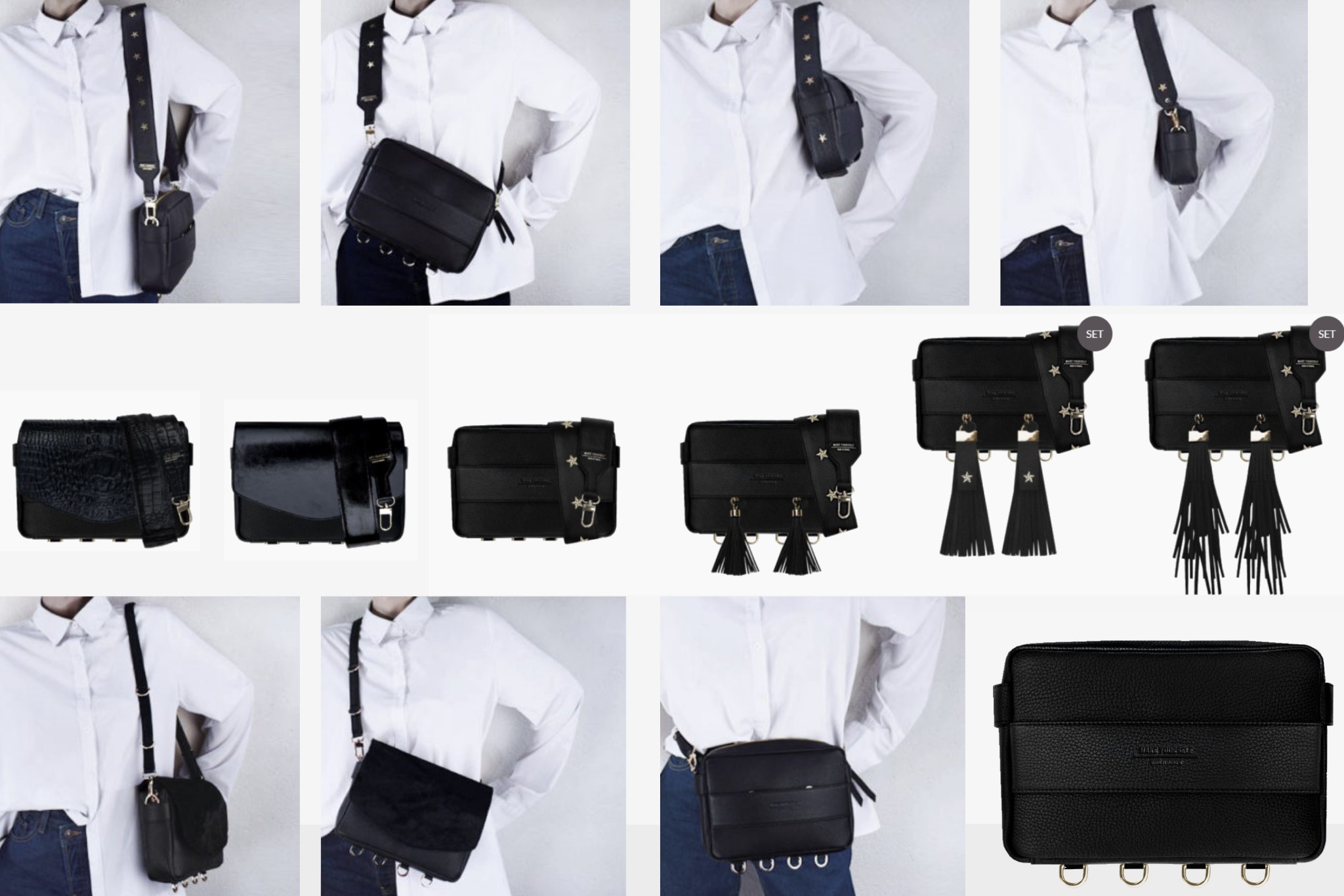 Skórzana torebka pudełkowa Make Yourself - model CUBE.