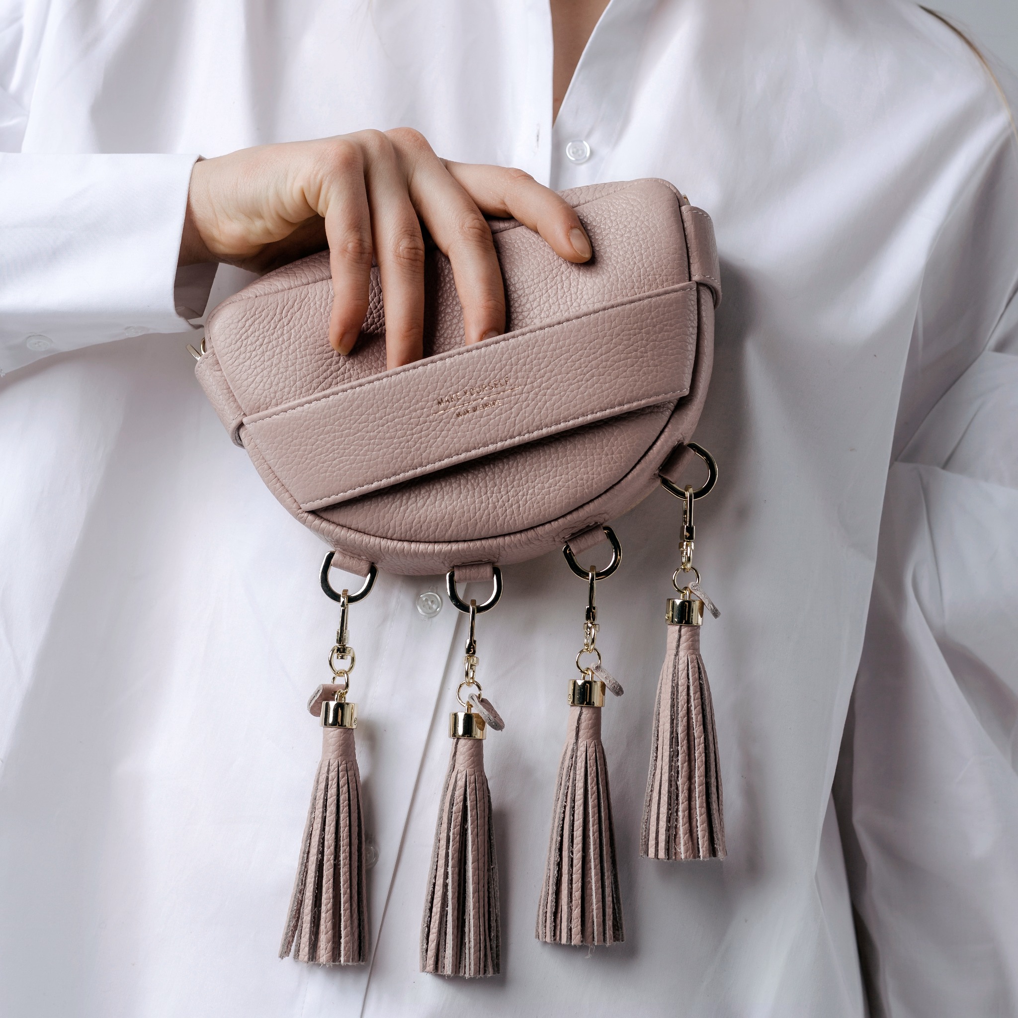 Torebka personalizowana Make Yourself - różowy półksiężyc BABY LUNA.