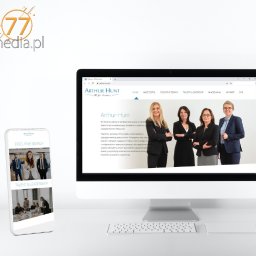 Realizacja wykonana przez 77media.pl dla firmy, która zajmuje się doradztwem, a także oferowaniem usług w zakresie Executive Search.