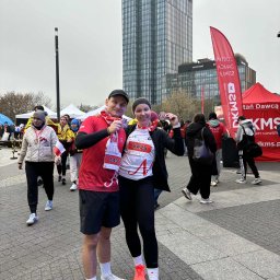 Wojtek I  Agnieszka poprawiony  rekord życiowy z 80 min na  55 minut w biegu na 10km.