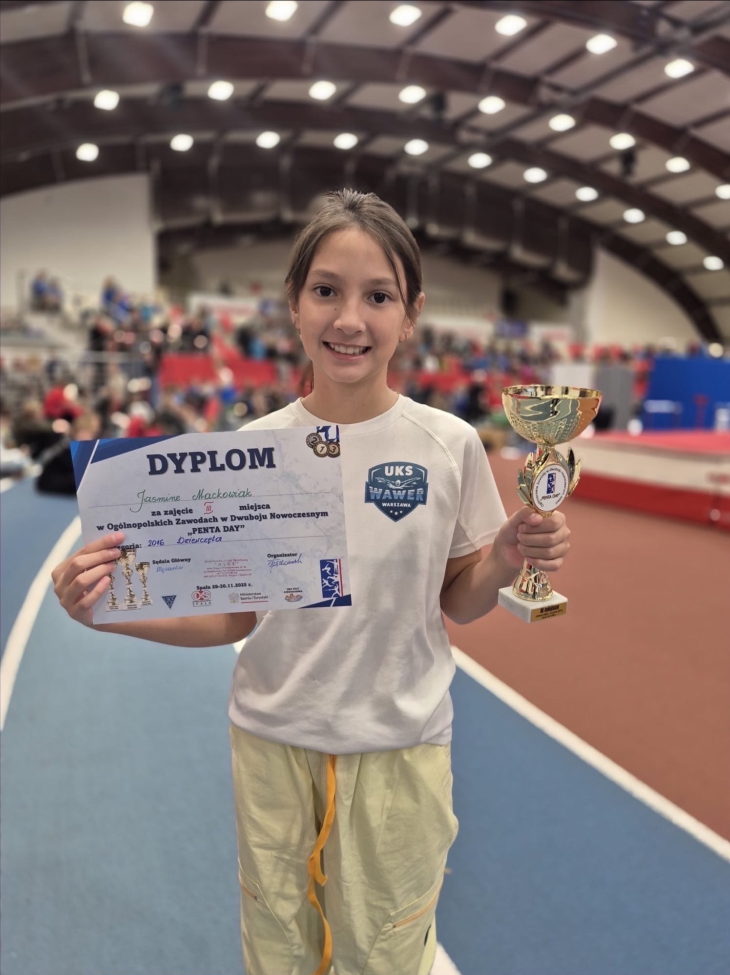 Jasmine Brązowy medal Halowych mistrzostw Polski w dwuboju nowoczesnym 2025.