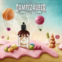 Ilustracja/plakat DampfQueen - olejki zapachowe do elektronicznych papierosów