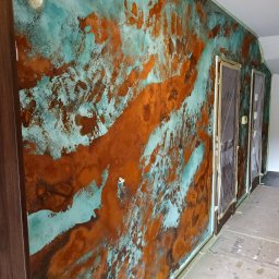 LukUp - Efekt rdzy na ścianie zakończony