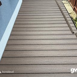 Realizacja tarasu z deski kompozytowej Ride Joy Iris. 