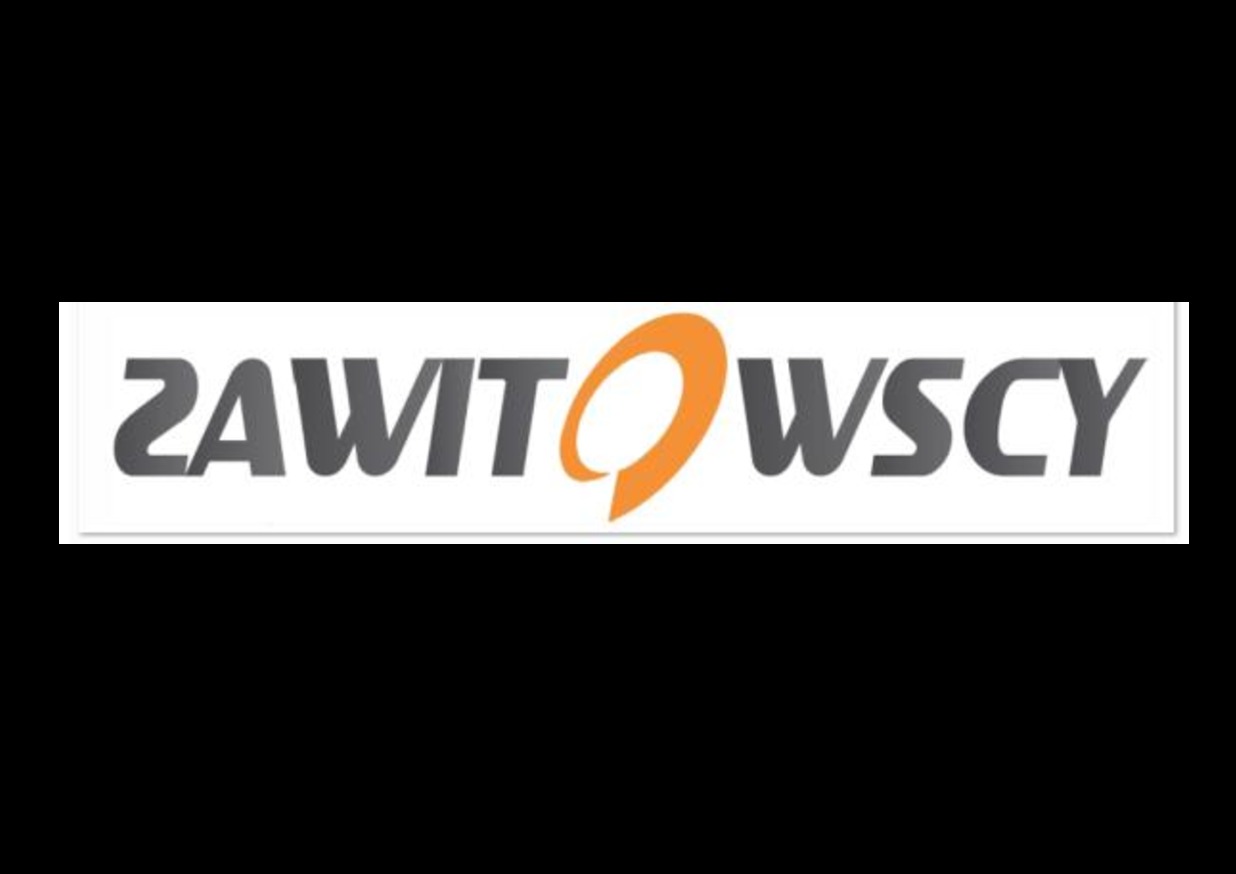 Logo firmy z szarym napisem '2AWITOWSCY', gdzie litera 'O' jest pomarańczowa.