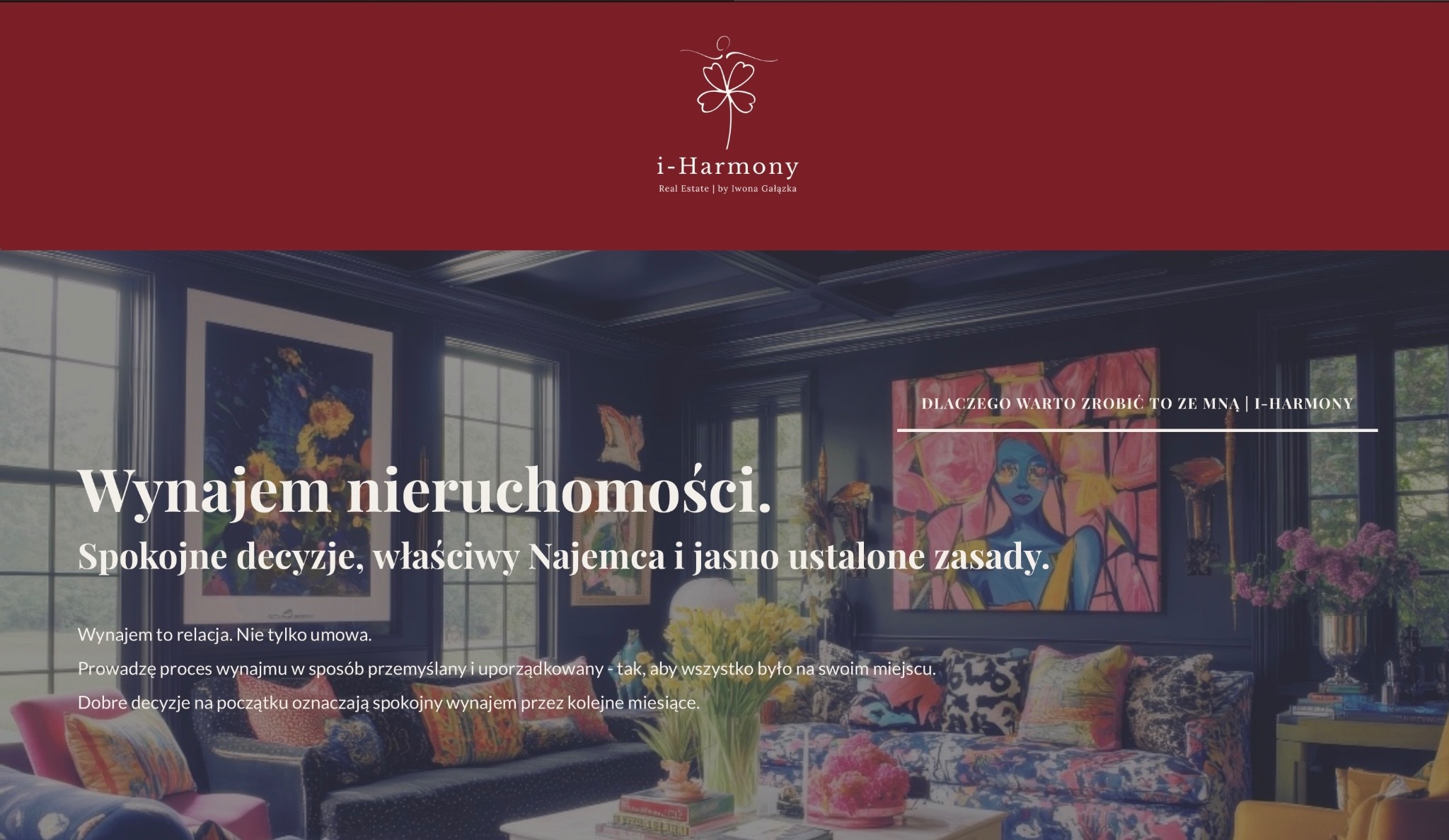Wynajem nieruchomości.