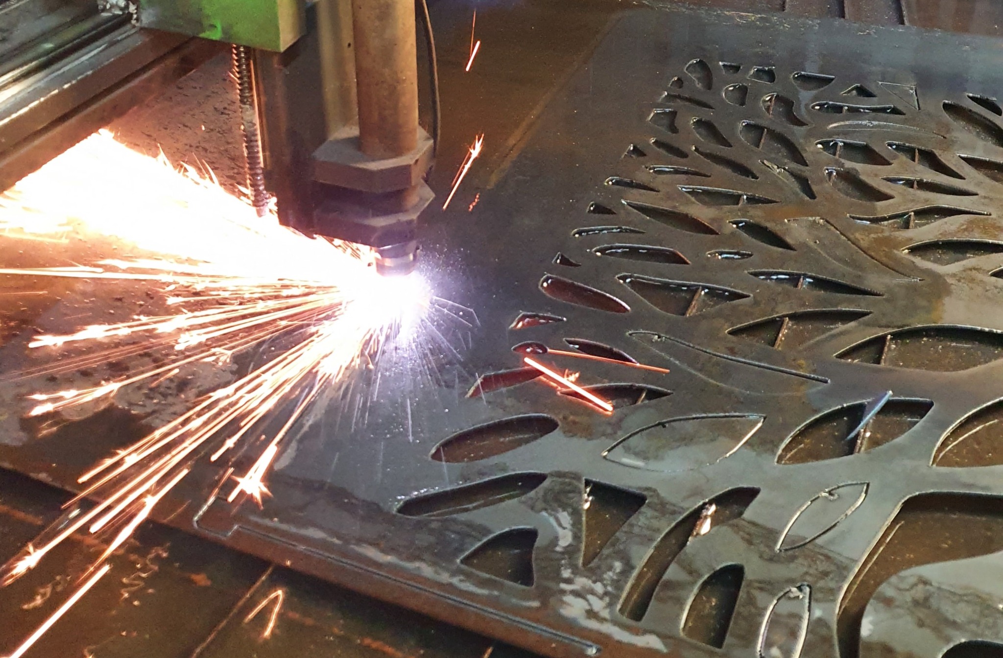 Cięcie panela do balustrady.