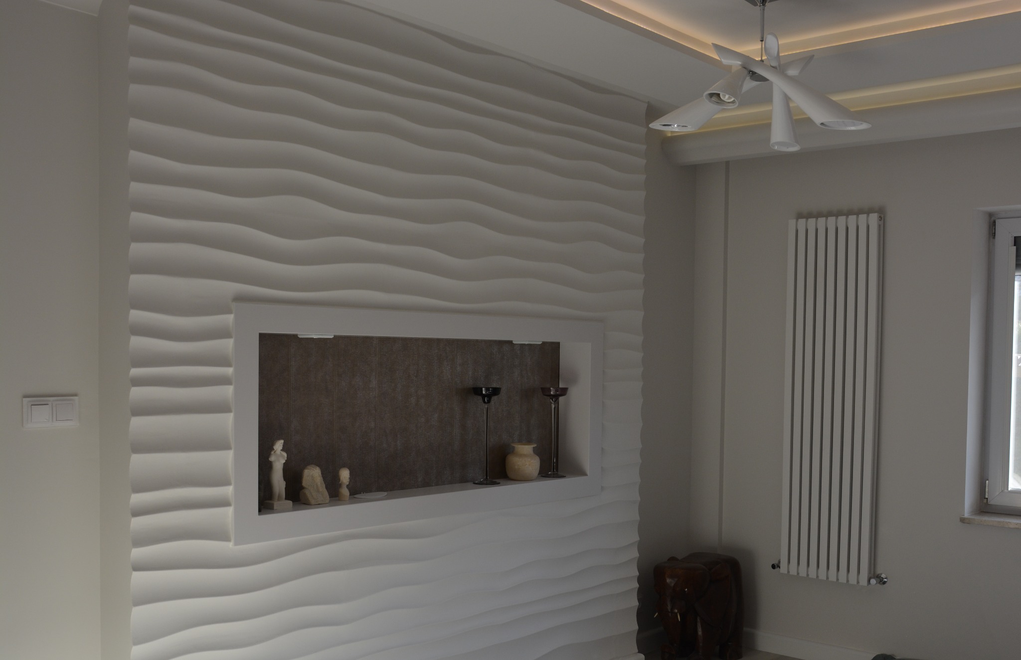 salon fragment zabudowa w panelu 3 d