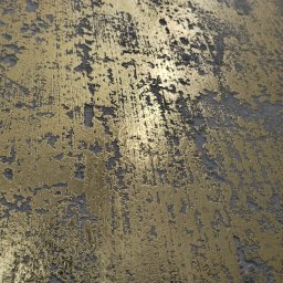 Bartosz Czynszak - Dekoracyjna ściana z efektem złota i szarości, wykonana techniką strukturalną. Widoczne nieregularne wzory i faktura, tworzące unikalny, artystyczny wygląd.