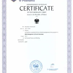 Master Bussines of Admnistration w zakresie zarządzania przedsiębiorstwem społecznym