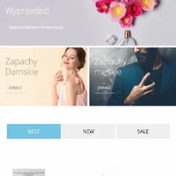 Wykonany przez nas sklep internetowy z perfumami - wersja mobilna