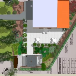 Projekt zagospodarowania przestrzeni przy restauracji włoskiej