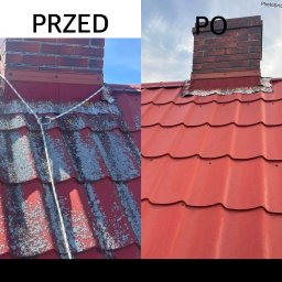 Wyczyszczona blachodachówka 