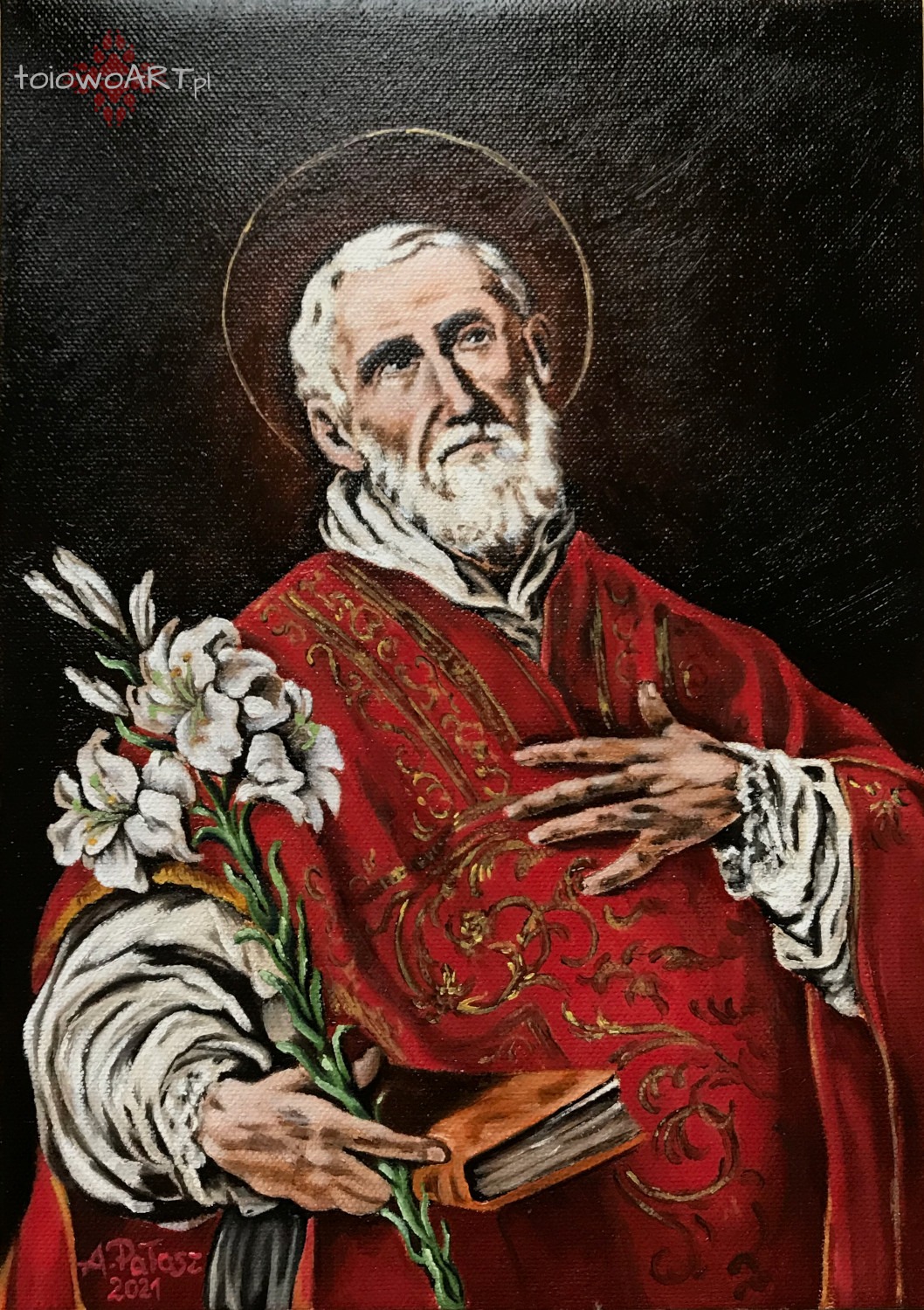 Św. Filip (kopia), farby olejne na płótnie.