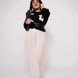 Moja ukochana, ponadczasowa stylizacja. Czary z  białym to sprawdzone połączenie.