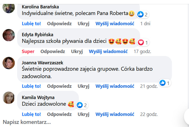 Opinie uczestników naszych zajęć :)