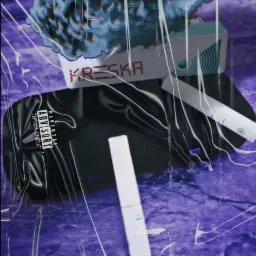 Rendered grafika opakowania produktu 'Kreska' z ostrzeżeniem 'Parental Advisory', umieszczona na fioletowym tle, prezentowana przez firmę z Miastka.