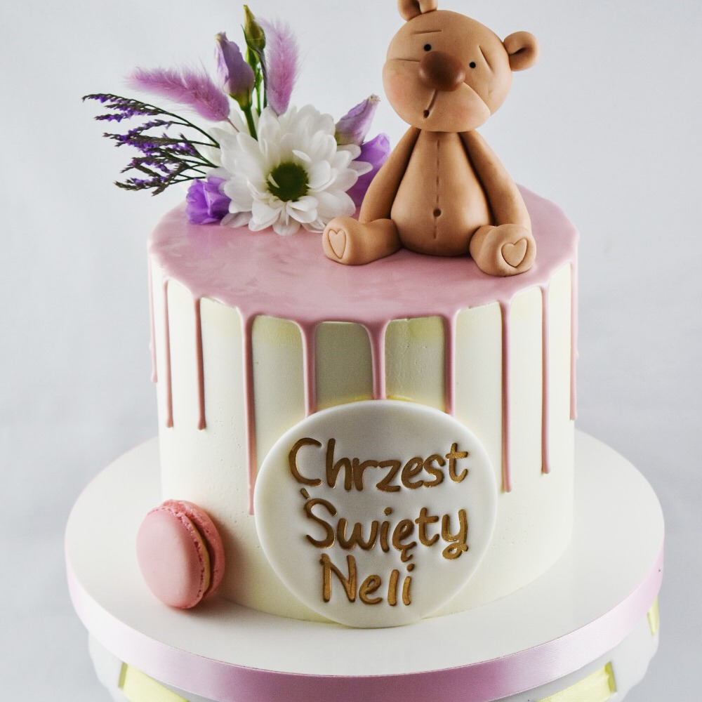 Tort urodzinowy na chrzest święty