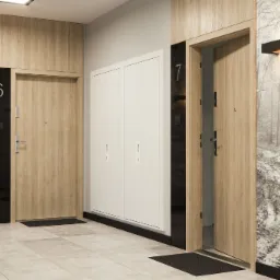 Drzwi wejściowe Porta Extreme RC 3 z panelem dodatkowym.