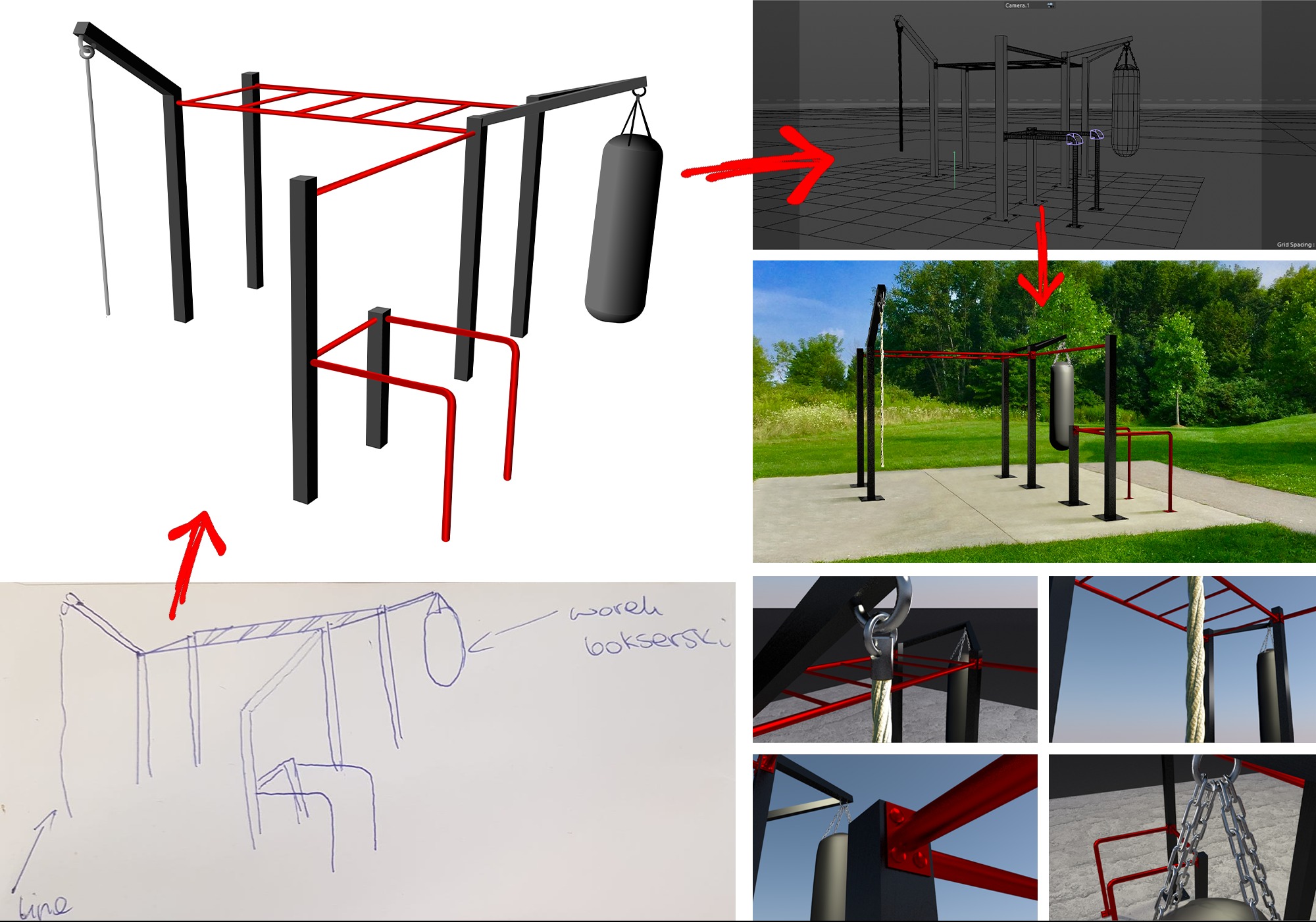 Skic przerysowany w grafike dla strony i bannera