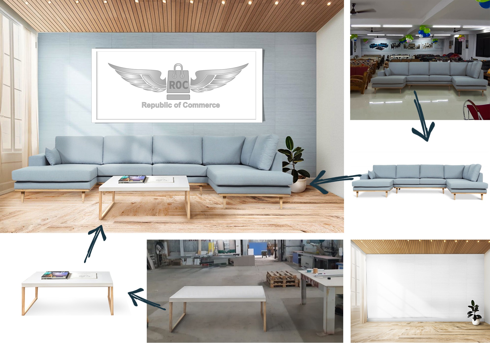 fotomontaz produktow w interier, zmiana tla na ladniejsze