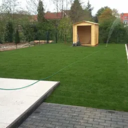 Zakładanie trawnika z rolki