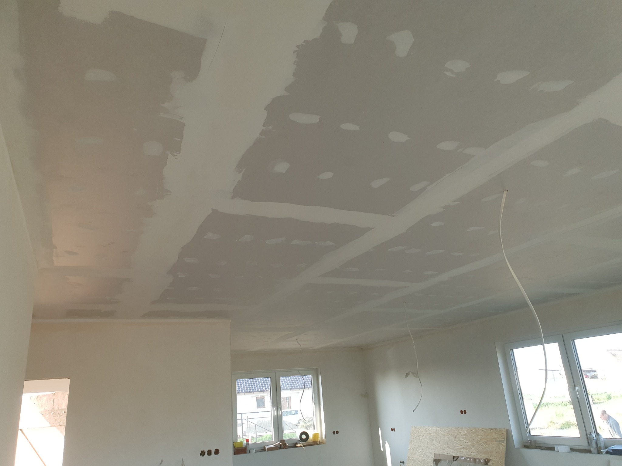 Zdjęcia ukazują zakończone realizacje. Sufity,podwieszane, szpachlowania, klejenie płyt g-k na klej