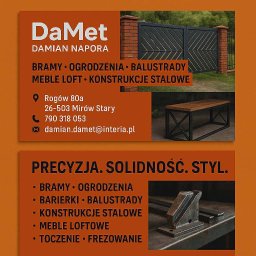 DaMet Damian Napora - Z Górnej Półki Elementy Ogrodzeniowe Szydłowiec