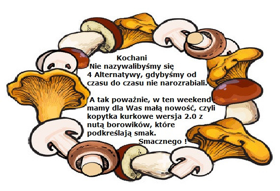 Kopytka kurkowe wersja 2.0