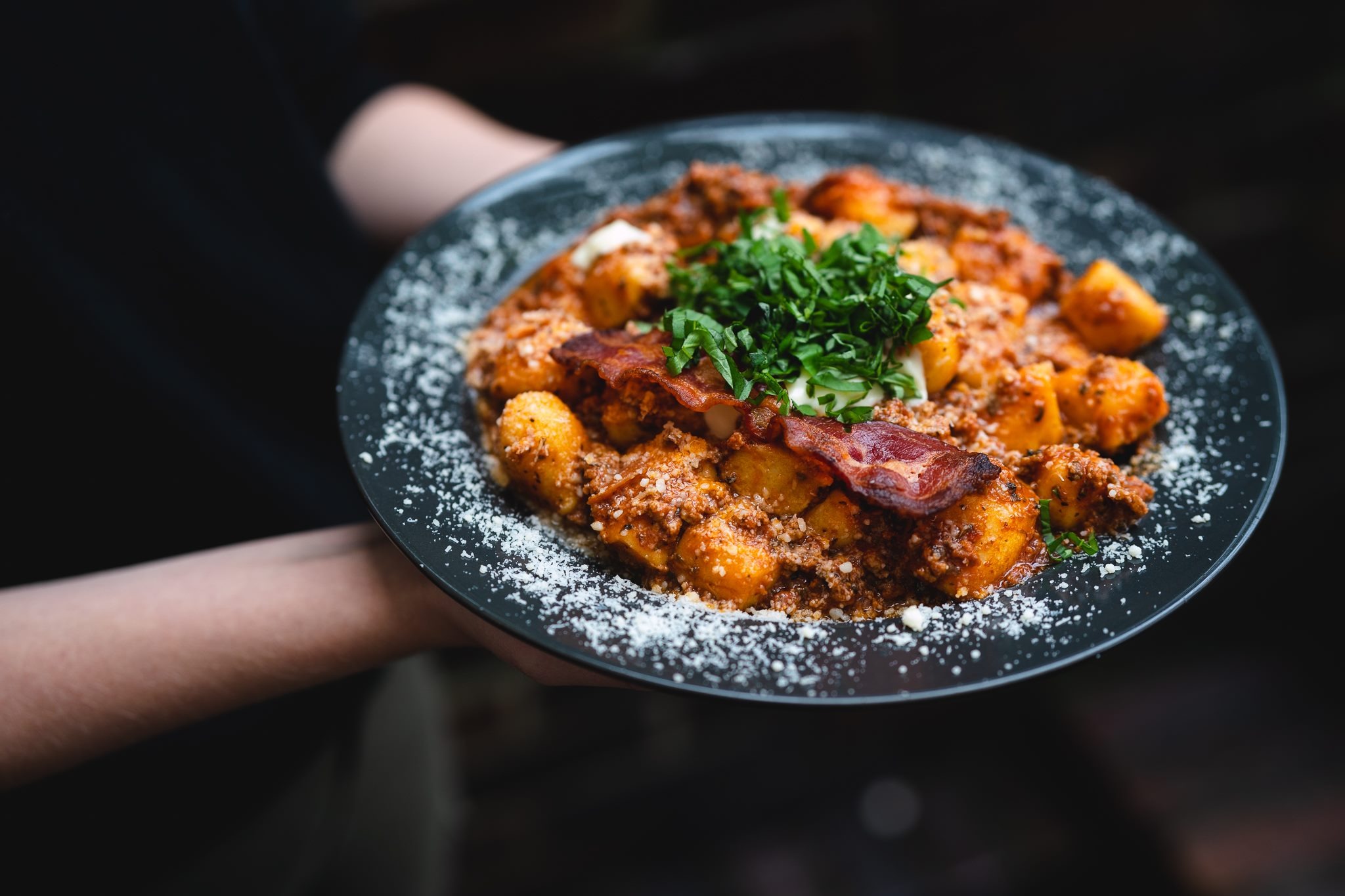 Kopytka z sosem bolońskim