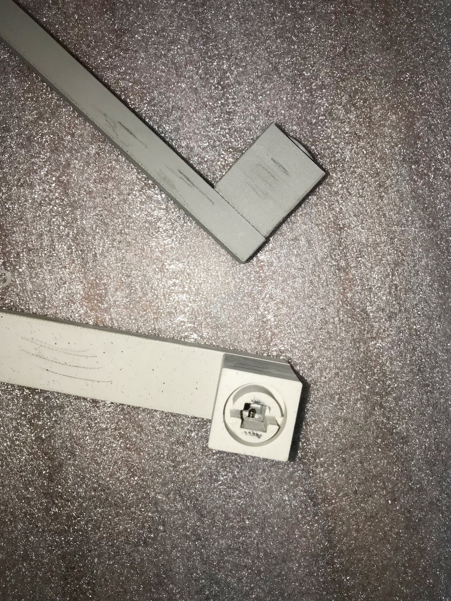 Model klamki do drzwi z PLA