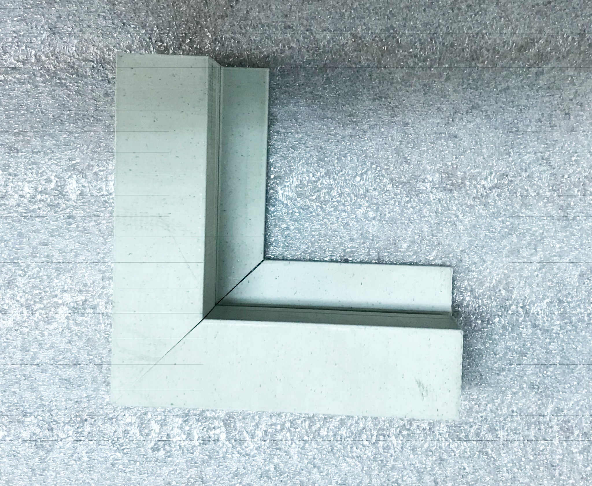 Wydrku modelu dla profilu aluminiowego , 45stopni