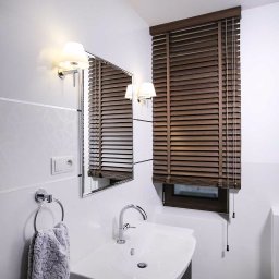 Realizacja MK Studio: żaluzje drewniane.