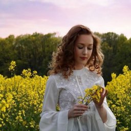 Flesz Artura - Sesja portretowa w plenerze w rzepaku