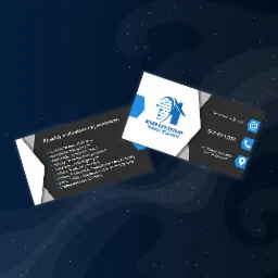 Wizytówka biura projektowego z Zamościa prezentująca zakres usług budowlanych i wykonawczych, w tym projekty budynków mieszkalnych, usługowych i gospodarczych, adaptacje projektów gotowych...