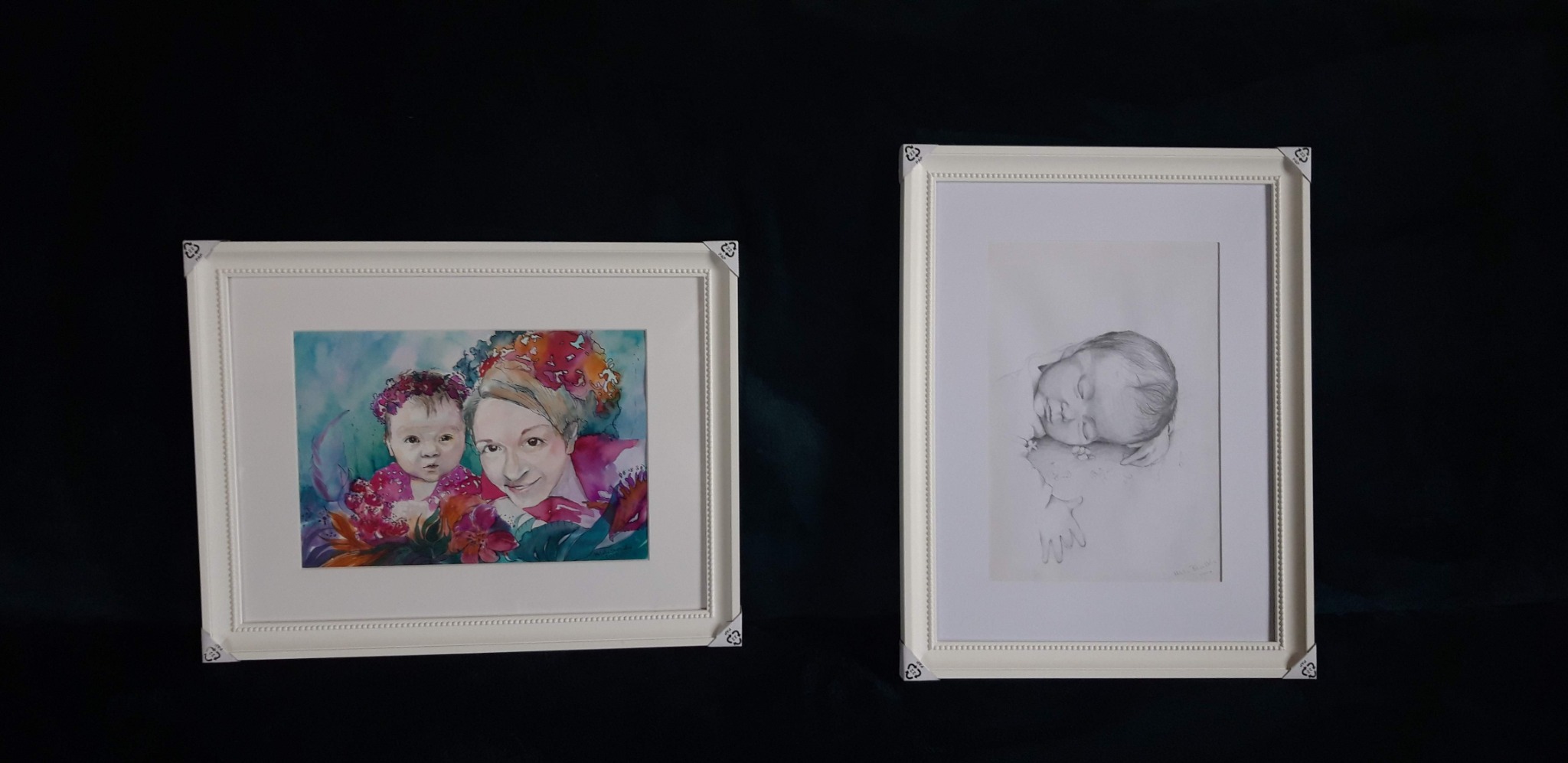 Portrety A4 akwarela/ołówekPortret psa