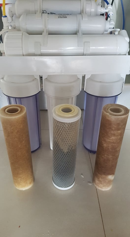 Serwis systemu filtrów odwróconej osmozy.