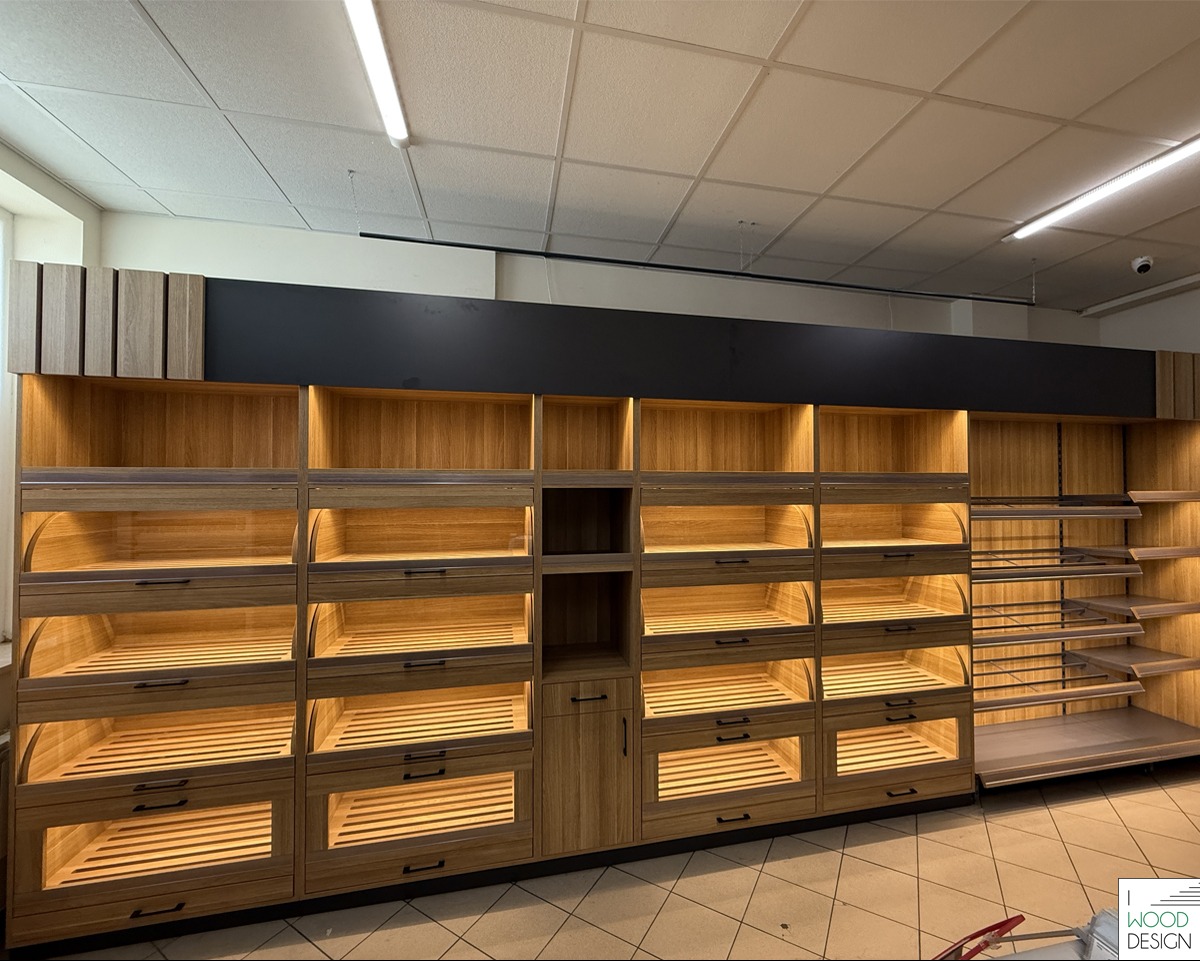 Realizacja regałów piekarniczych do sklepu Lewiatan w Zambrowie