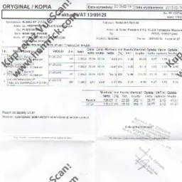 Skan faktury VAT z Tomaszowa Mazowieckiego z datą wystawienia 2013-02-14, wystawionej przez Bliska Sp. z o.o. na Rzeszutka Dariusza, szczegółowo wyliczającej zakupione leki i inne towary apteczne.