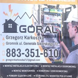 GÓRAL ELEKTROINSTALACJE GRZEGORZ KARKOSZKA - Montaż Kamer Gromnik